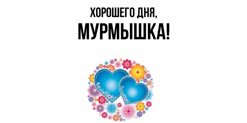 Открытка  для любимых и родных. мурмышка, Хорошего дня  