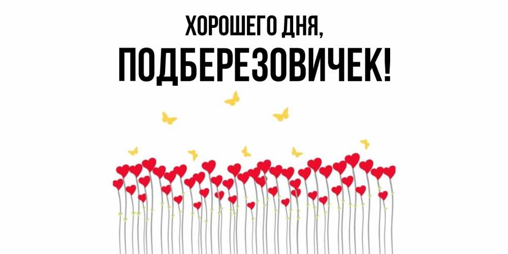 Открытка  для любимых и родных. подберезовичек, Хорошего дня  