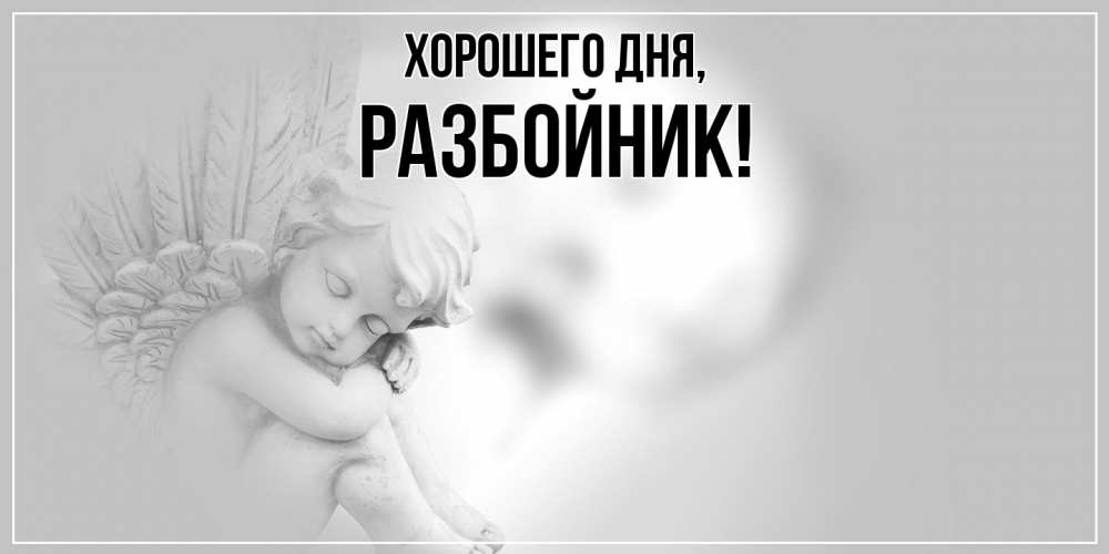 Открытка  для любимых и родных. разбойник, Хорошего дня  
