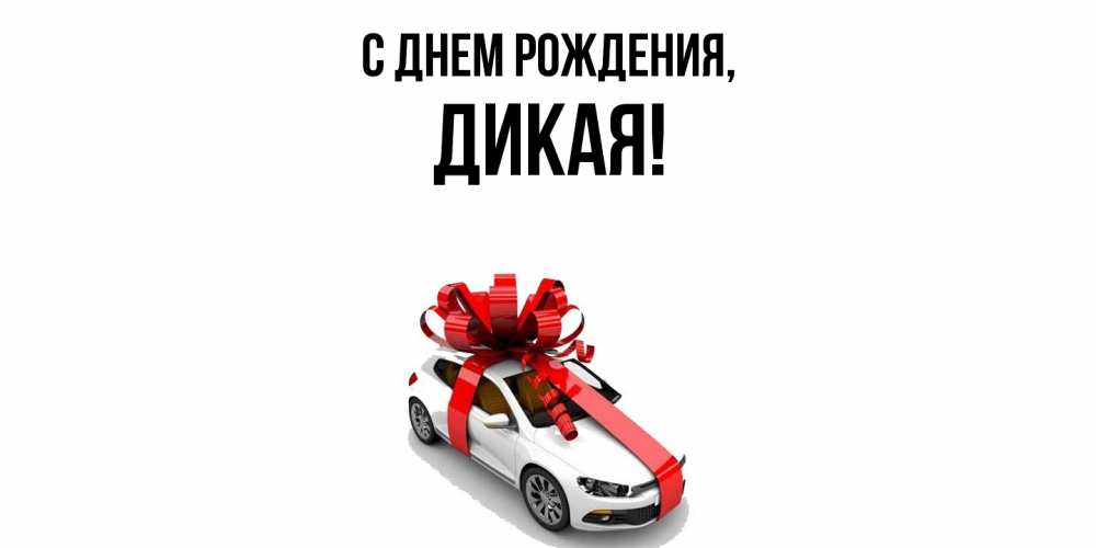 Открытка  для любимых и родных. дикая, С днем рождения  