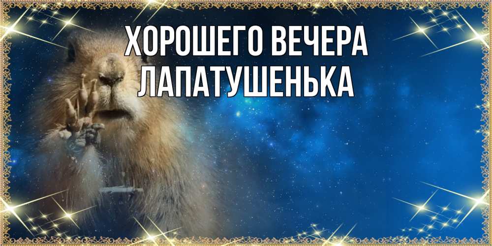 Картинка Хорошего вечера, лапатушенька