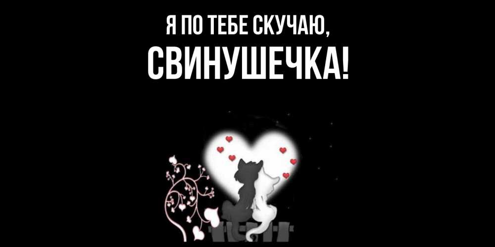 Картинка Я по тебе скучаю, свинушечка