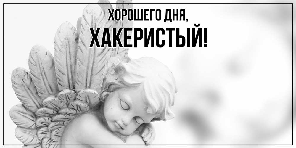 Открытка  для любимых и родных. хакеристый, Хорошего дня  