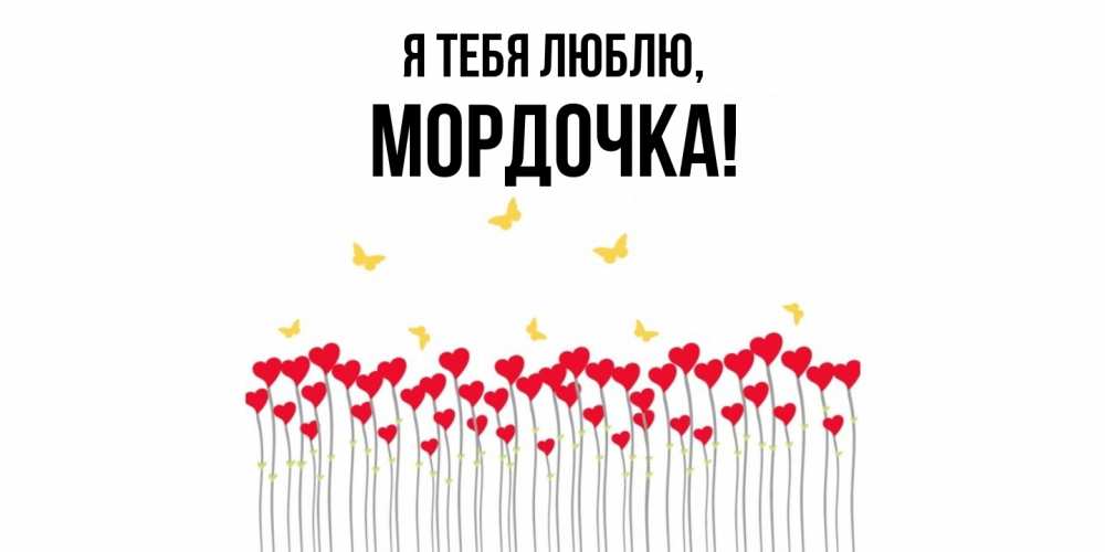 Открытка  для любимых и родных. мордочка, Я тебя люблю  