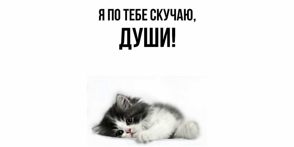 Открытка  для любимых и родных. души, Я по тебе скучаю  