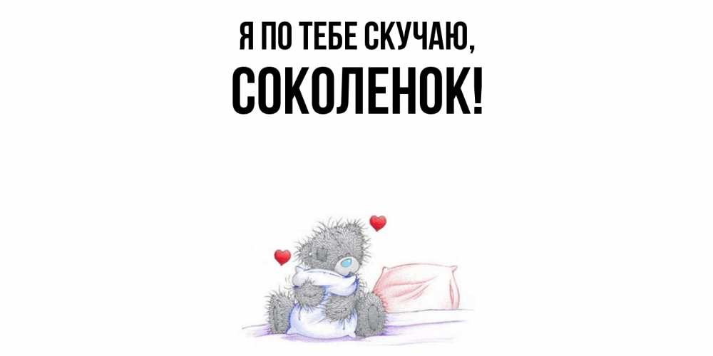 Картинка Я по тебе скучаю, соколенок