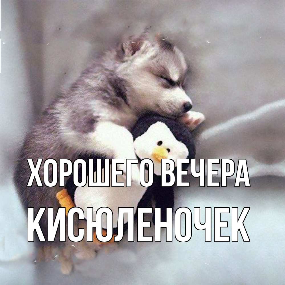 Картинка Хорошего вечера, кисюленочек