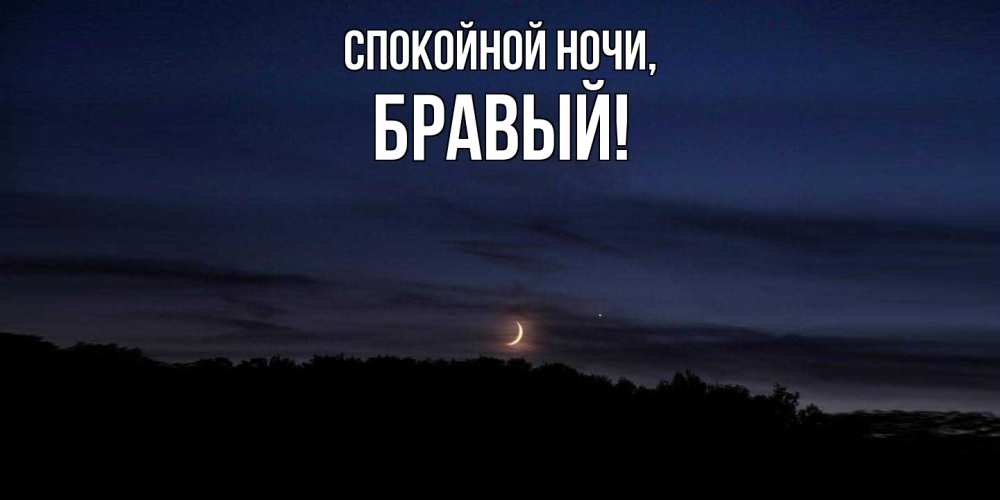 Открытка  для любимых и родных. бравый, Спокойной ночи  