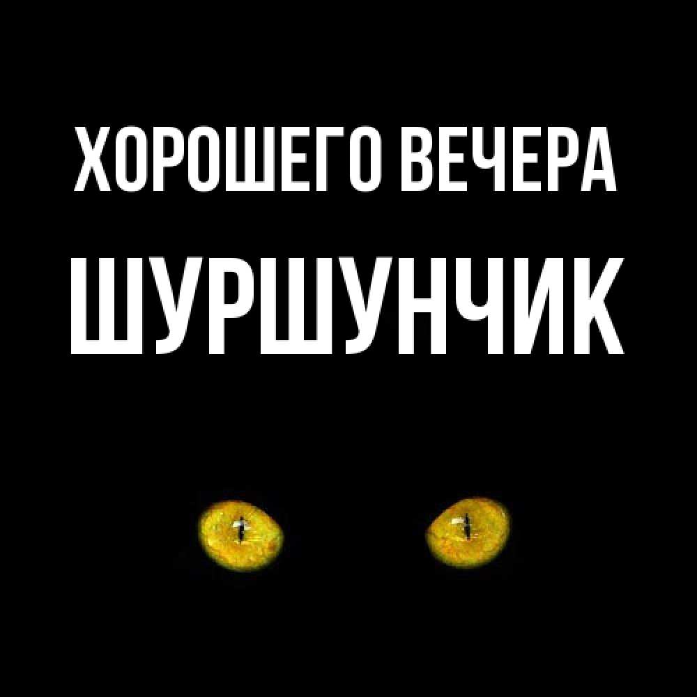 Картинка Хорошего вечера, шуршунчик