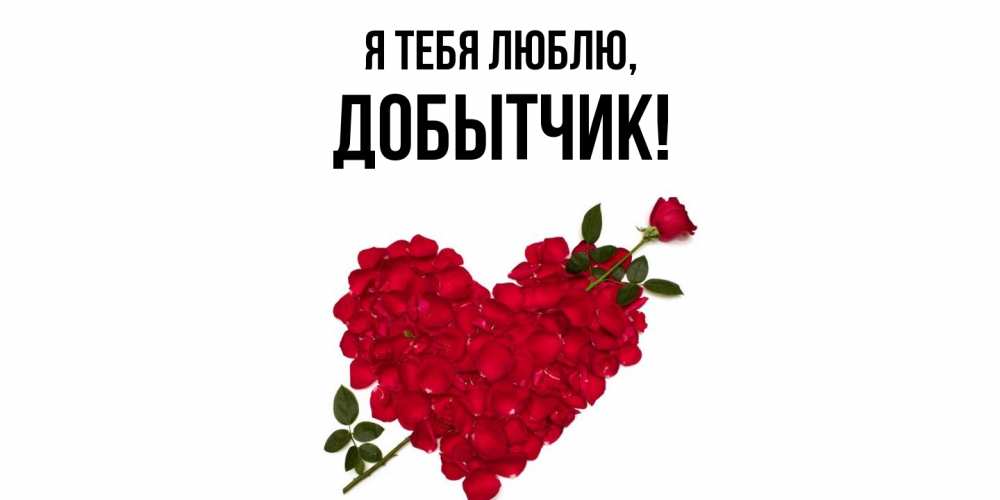 Картинка Я тебя люблю, добытчик