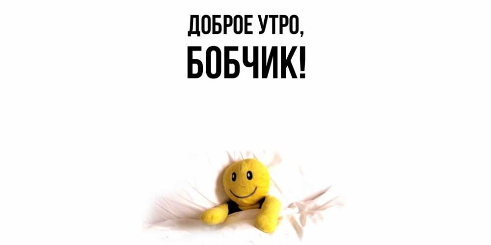 Открытка  для любимых и родных. бобчик, Доброе утро  