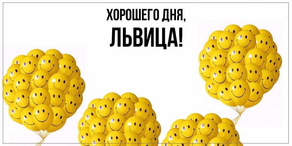 Открытка  для любимых и родных. львица, Хорошего дня  