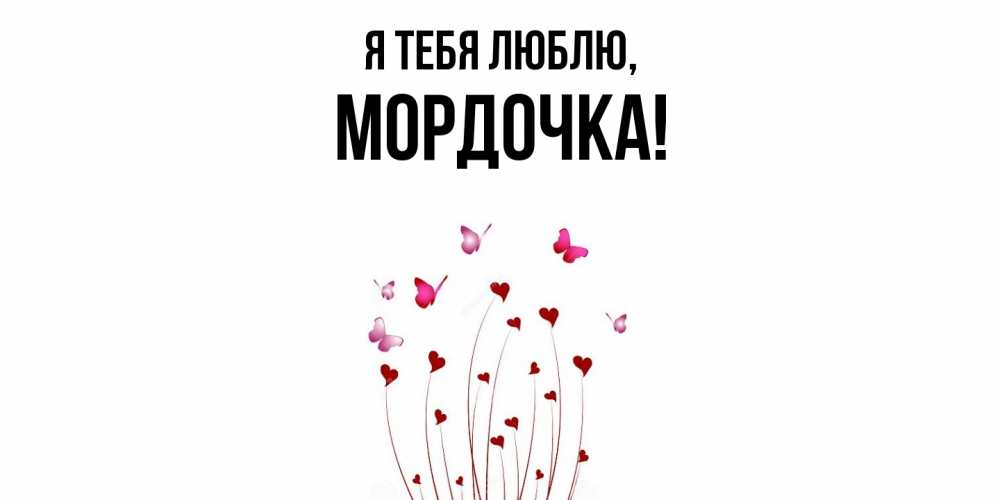 Открытка  для любимых и родных. мордочка, Я тебя люблю  