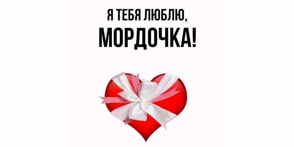 Открытка  для любимых и родных. мордочка, Я тебя люблю  