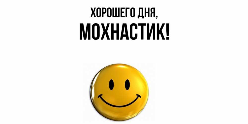 Открытка  для любимых и родных. мохнастик, Хорошего дня  