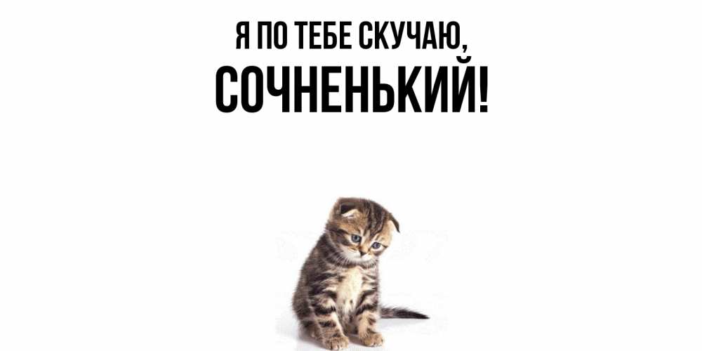 Открытка с именем, сочненький, Я по тебе скучаю