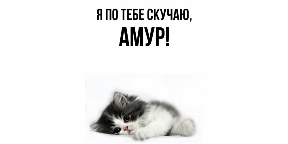 Открытка  для любимых и родных. амур, Я по тебе скучаю  