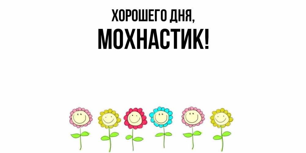 Открытка  для любимых и родных. мохнастик, Хорошего дня  