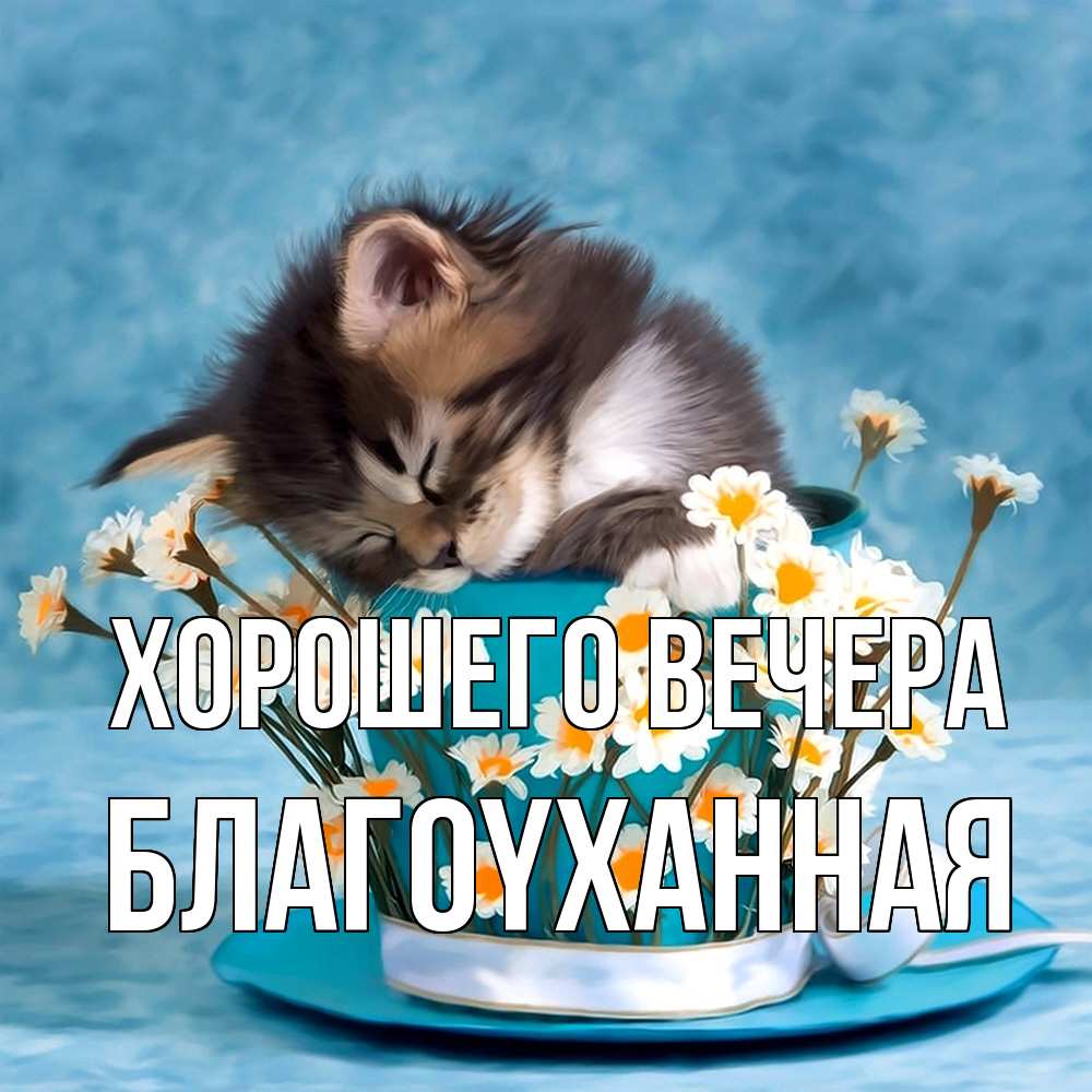 Открытка с именем, благоyханная, Хорошего вечера