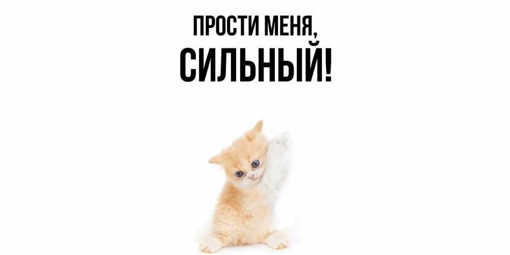 Открытка с именем, сильный, Прости меня