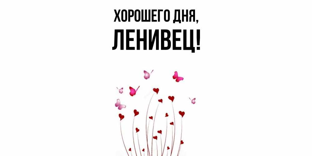 Открытка  для любимых и родных. ленивец, Хорошего дня  