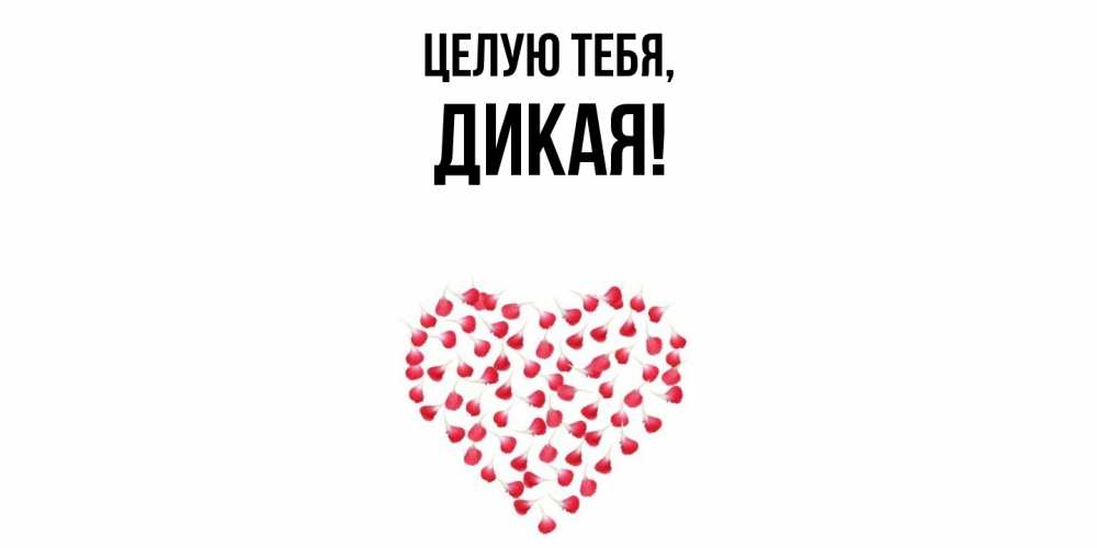 Картинка Целую тебя, дикая