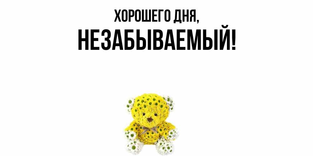 Открытка  для любимых и родных. незабываемый, Хорошего дня  