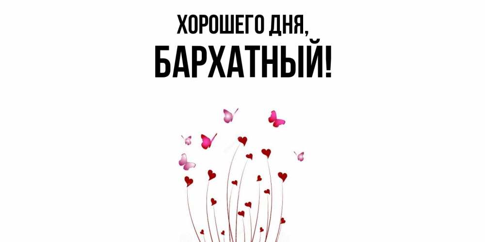 Открытка  для любимых и родных. бархатный, Хорошего дня  