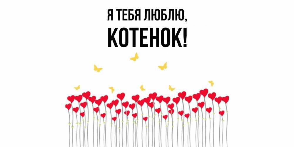 Картинка Я тебя люблю, Котенок