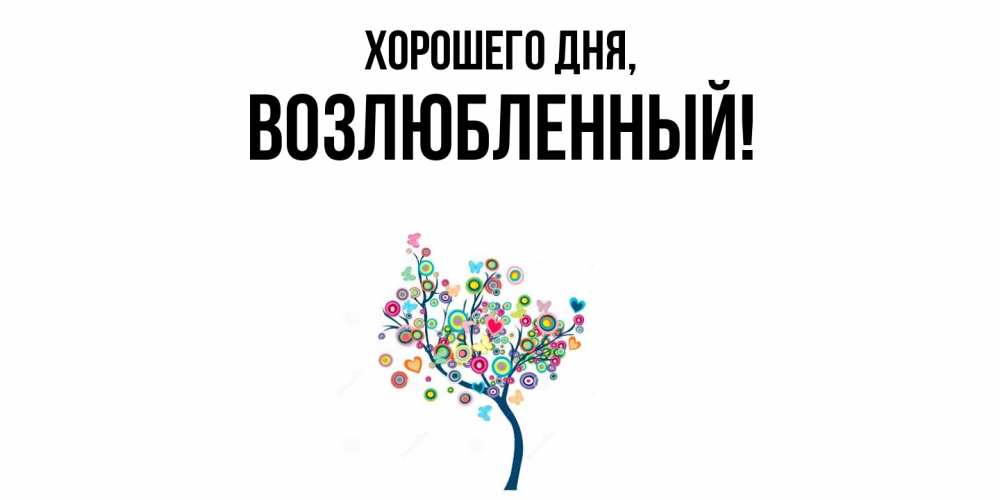 Открытка  для любимых и родных. возлюбленный, Хорошего дня  