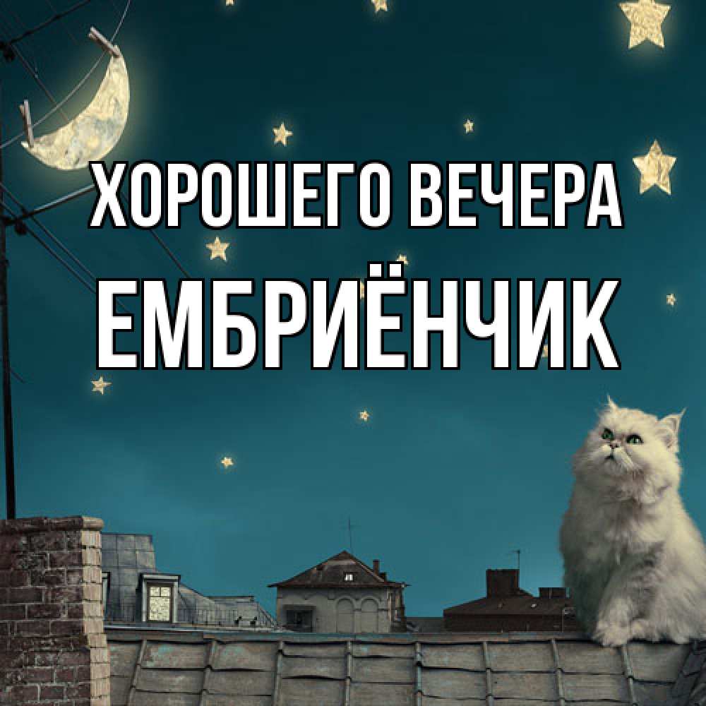 Картинка Хорошего вечера, ембриёнчик