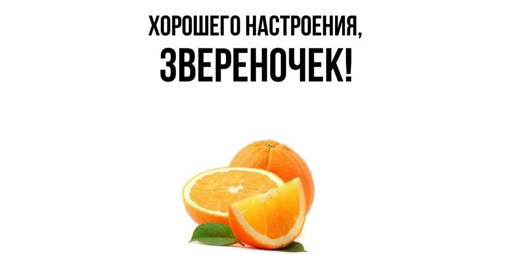 Открытка  для любимых и родных. звереночек, Хорошего настроения  