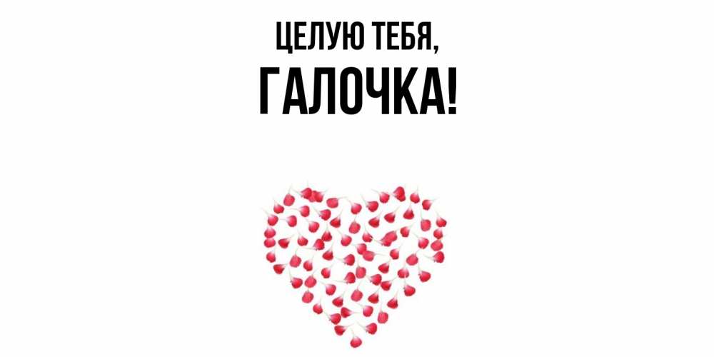 Картинка Целую тебя, галочка