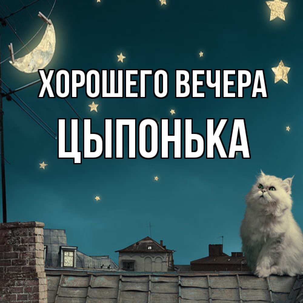 Картинка Хорошего вечера, цыпонька