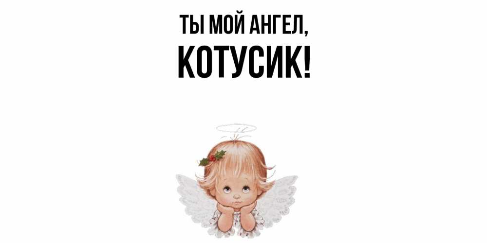 Картинка Ты мой ангел, котусик