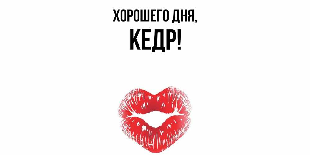 Открытка  для любимых и родных. кедр, Хорошего дня  