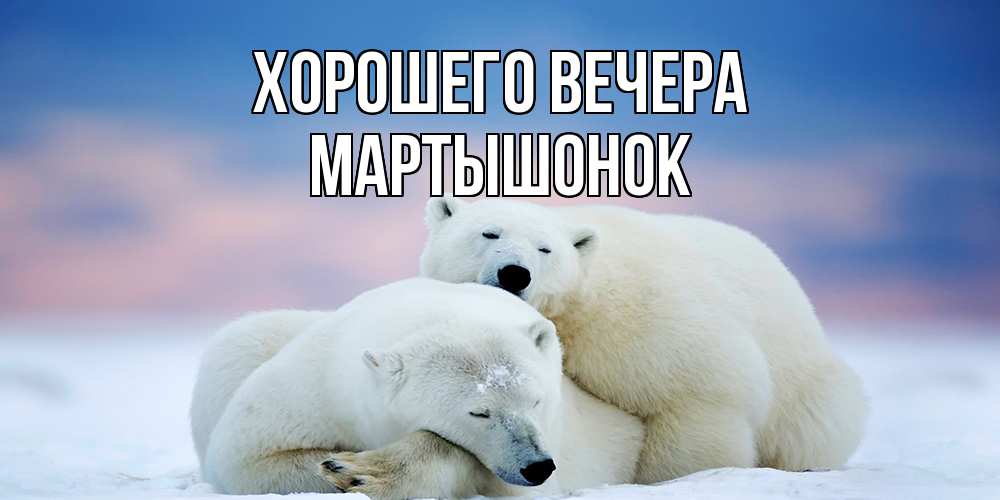 Картинка Хорошего вечера, маpтышонок