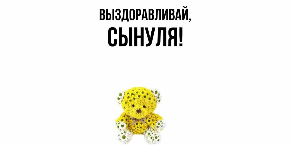 Картинка Выздоравливай, Сынуля