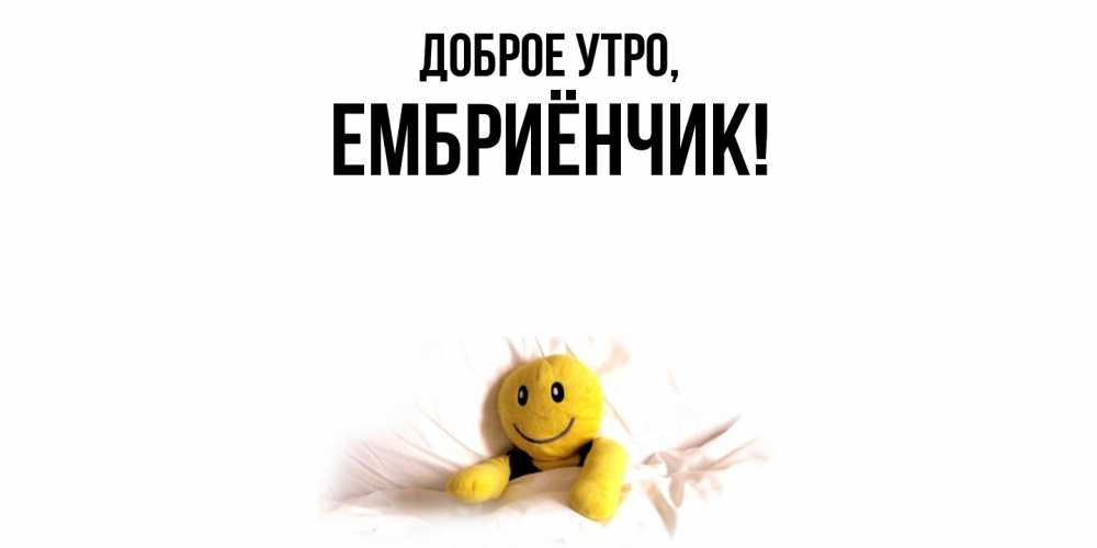 Картинка Доброе утро, ембриёнчик