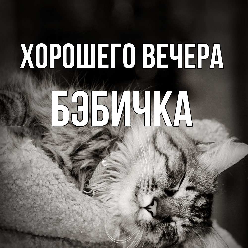 Картинка Хорошего вечера, бэбичка