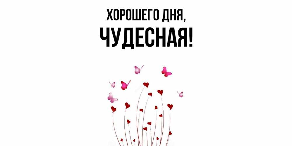 Открытка  для любимых и родных. чудесная, Хорошего дня  