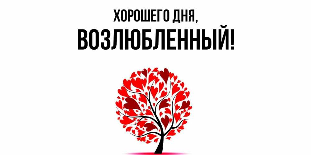 Открытка  для любимых и родных. возлюбленный, Хорошего дня  