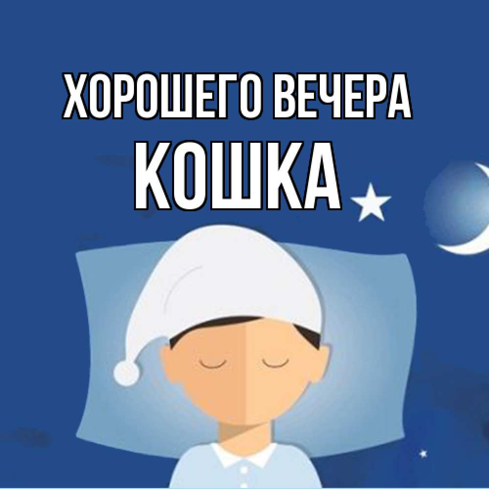 Открытка  для любимых и родных. кошка, Хорошего вечера  
