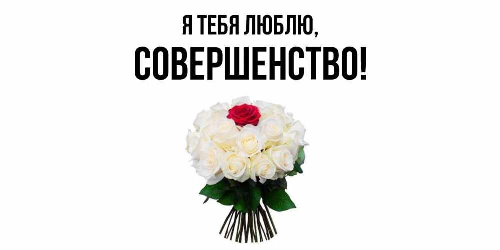 Открытка  для любимых и родных. совершенство, Я тебя люблю  