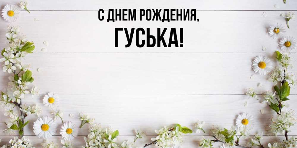 Открытка  для любимых и родных. гуська, С днем рождения  