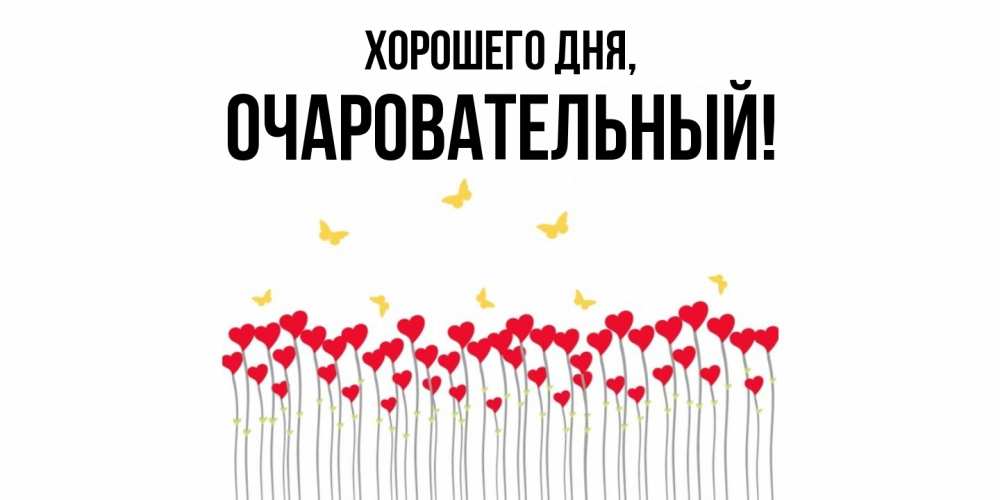 Открытка  для любимых и родных. очаровательный, Хорошего дня  