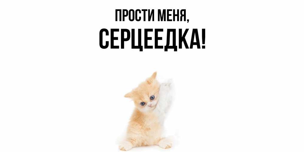 Открытка  для любимых и родных. серцеедка, Прости меня  