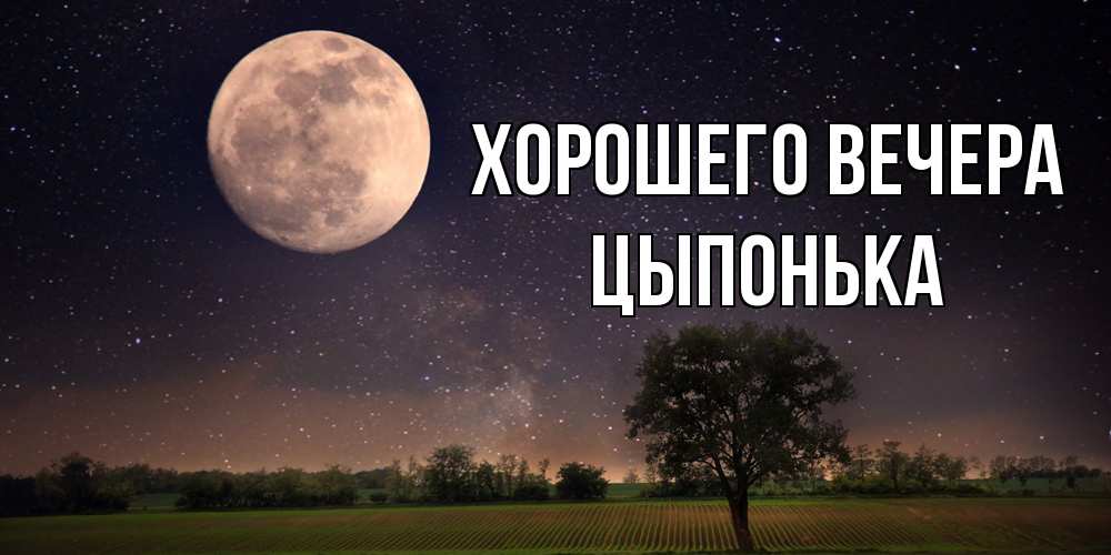 Открытка с именем, цыпонька, Хорошего вечера