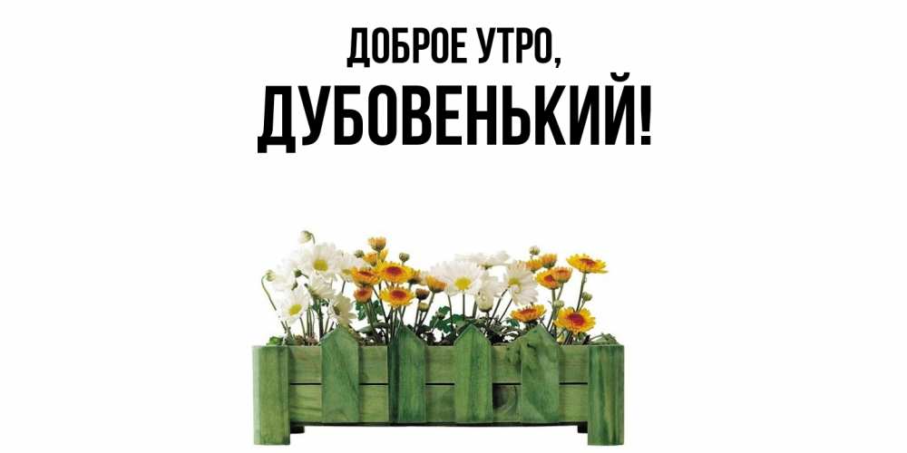 Открытка с именем, дубовенький, Доброе утро