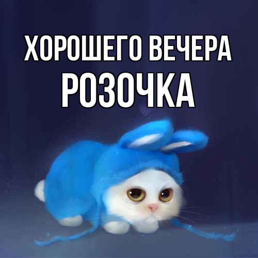 Открытка  для любимых и родных. розочка, Хорошего вечера  